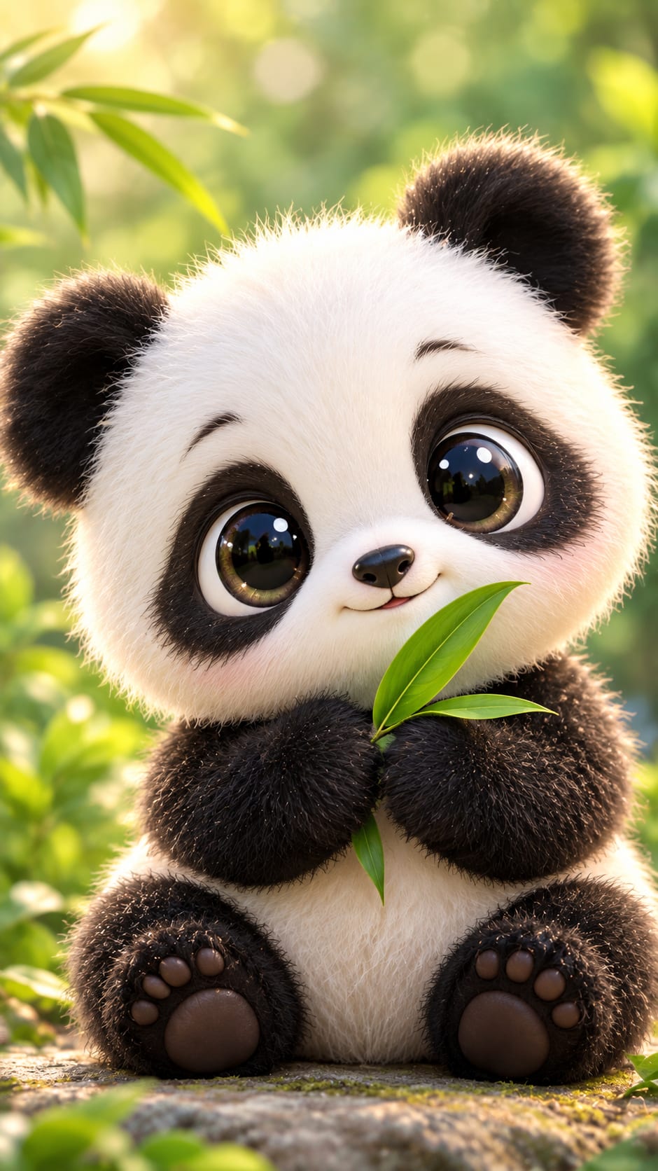 Big Eyed Panda Cub free HD and 4K wallpaper