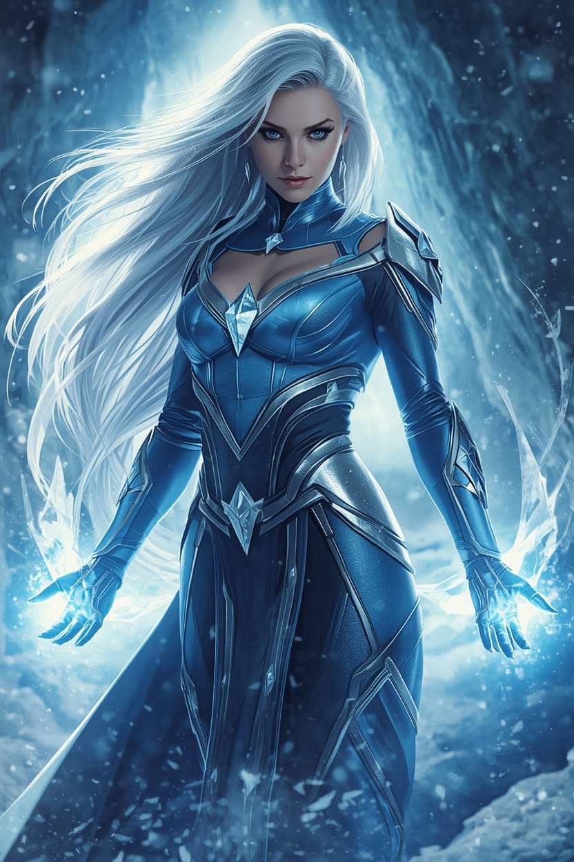 Frost Ice Queen Warrior free HD and 4K wallpaper