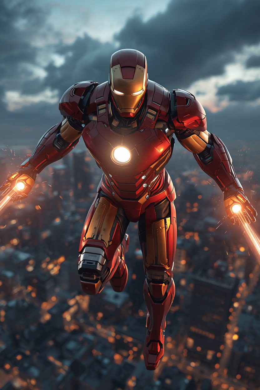 Crimson Tech Guardian free HD and 4K wallpaper