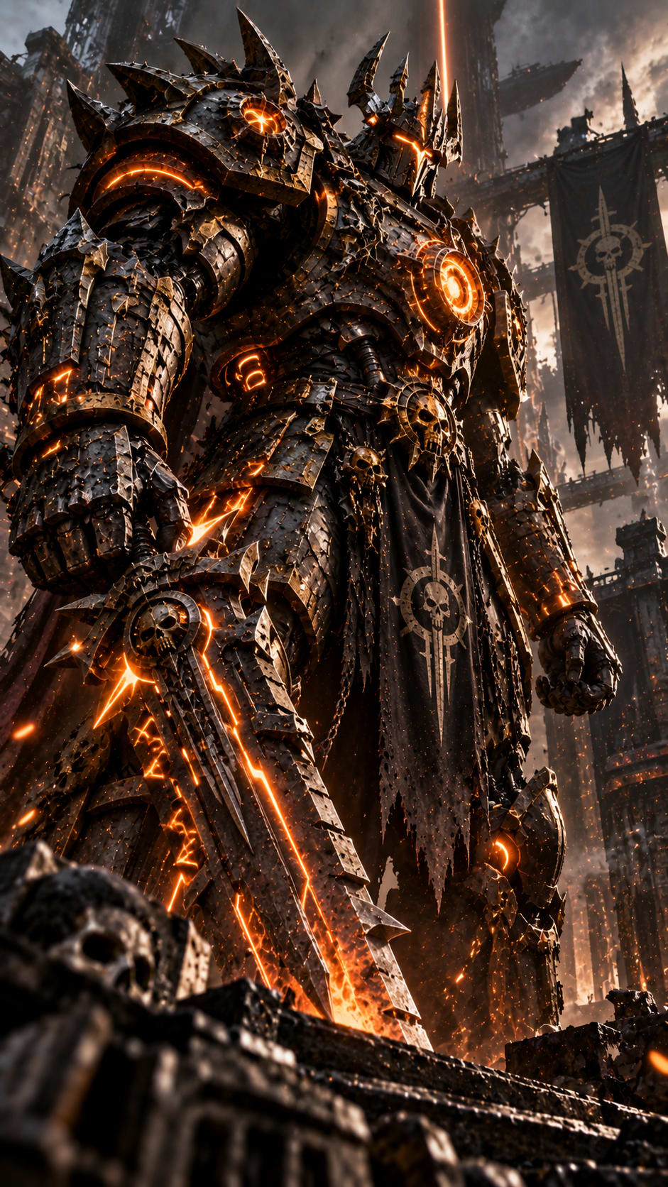 Iron Warlord - 3D Enemy Character Wallpaper free HD and 4K wallpaper