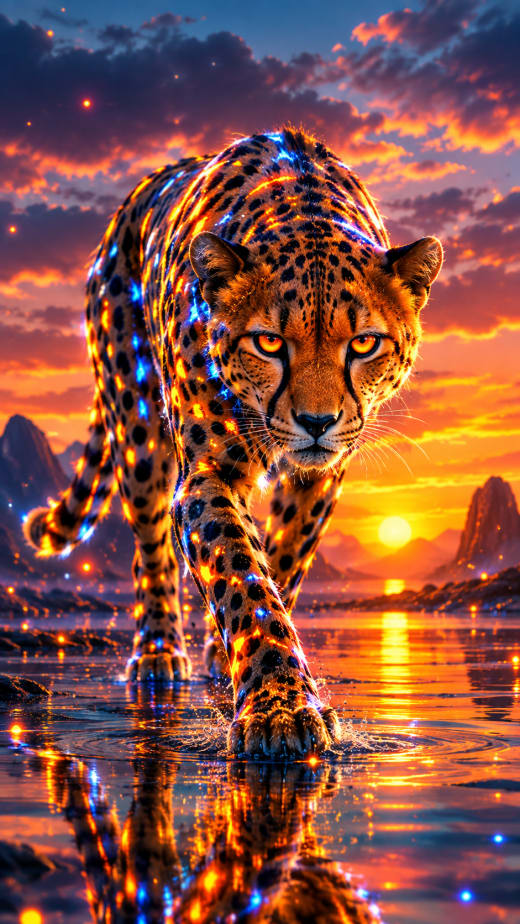 Crystal Snow Leopard