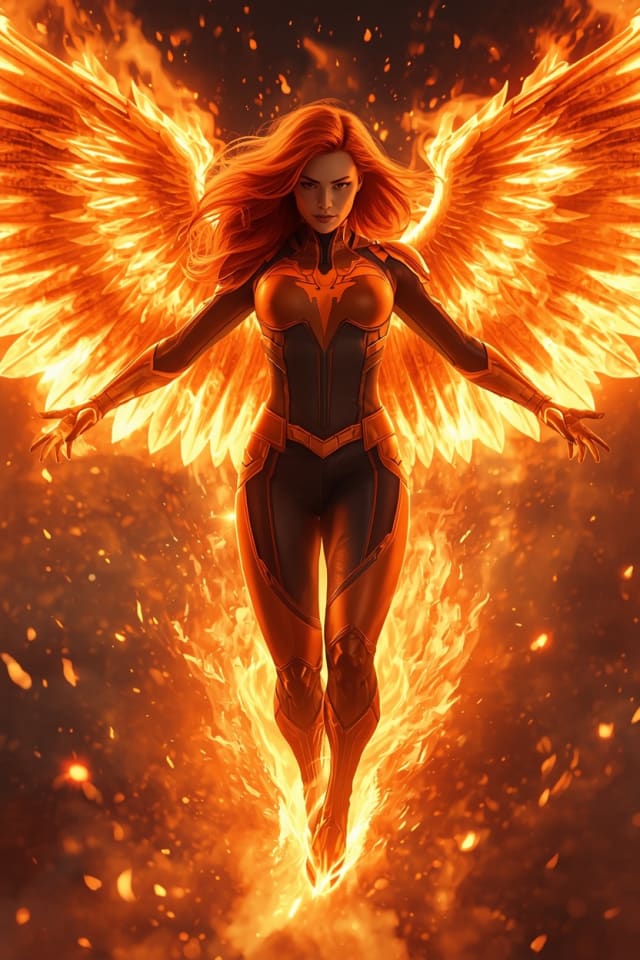 Phoenix Fire Huntress wallpaper