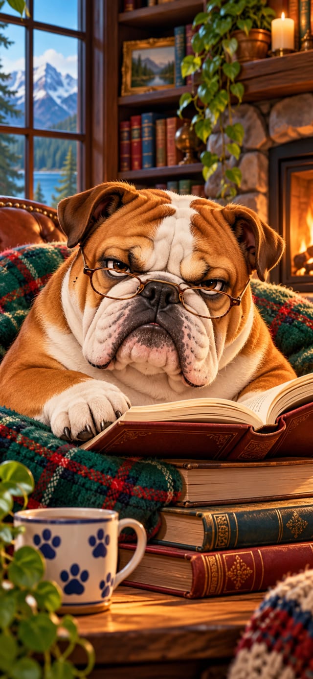 Grumpy Old Dog wallpaper