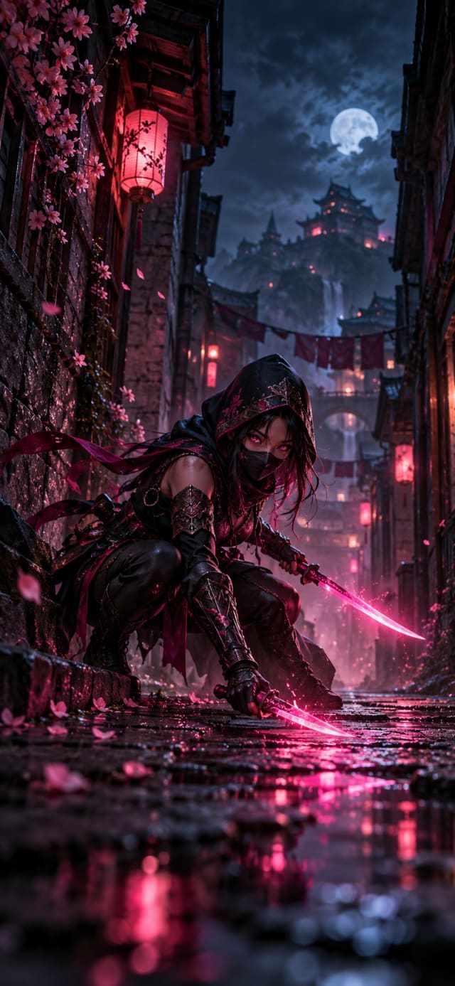 Cyber Assassin Pink wallpaper