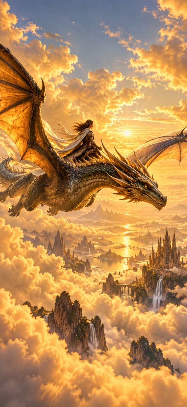 Dragon Rider Sky wallpaper
