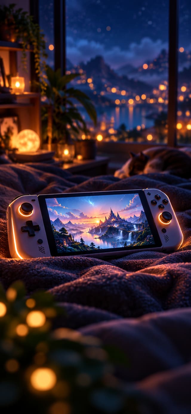 Handheld Console Glow wallpaper