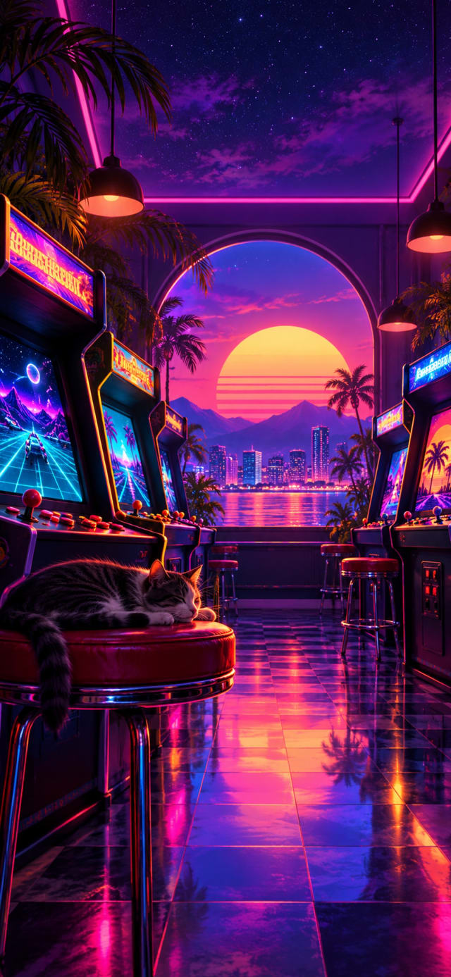 Retro Arcade Room wallpaper
