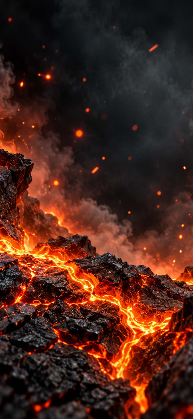 Volcanic Ember — Smartwatch Wallpaper wallpaper