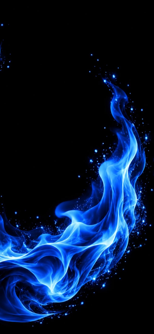 Blue Flame — Smartwatch Wallpaper wallpaper
