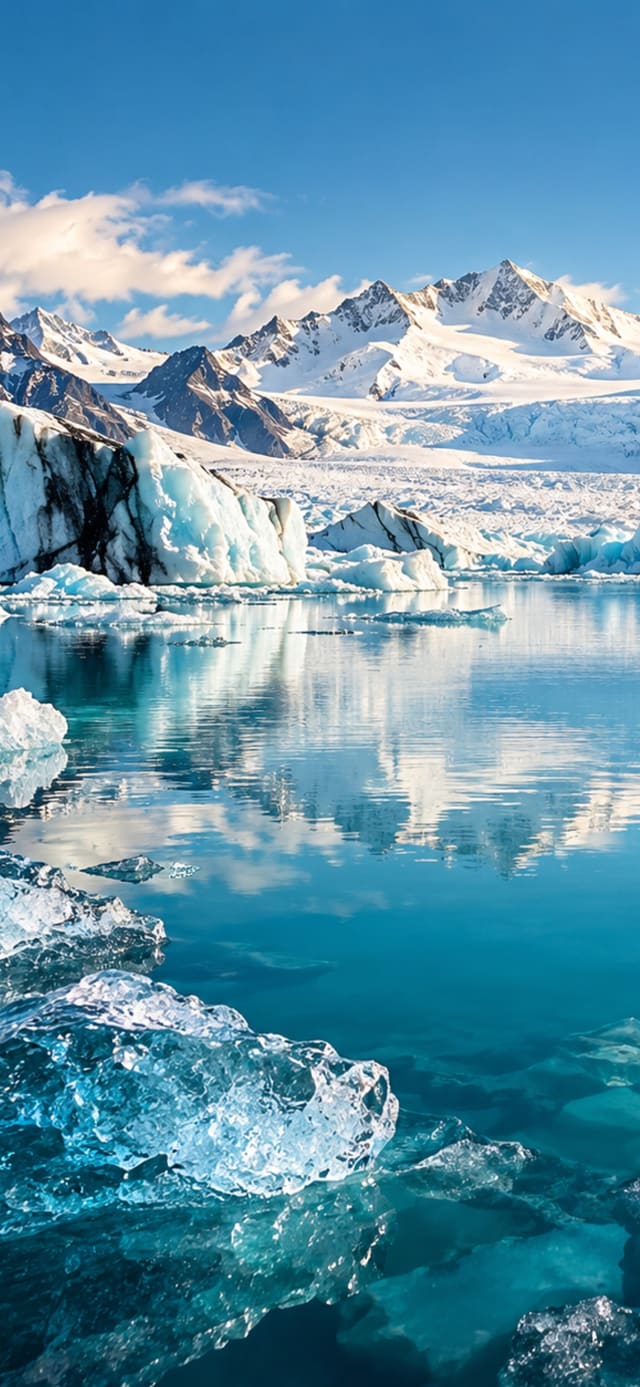 Glacier Lagoon — Smartwatch Wallpaper wallpaper