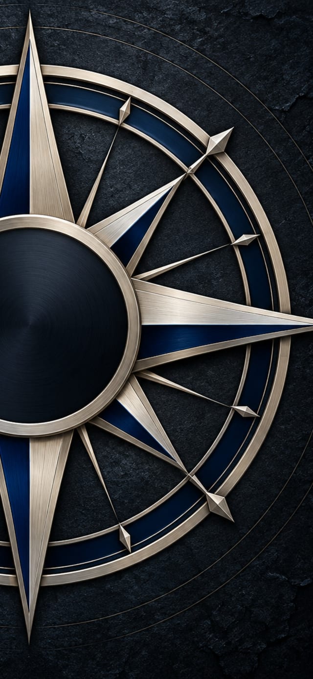 Midnight Compass — Smartwatch Wallpaper wallpaper