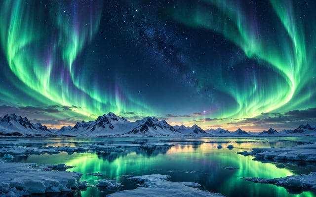 Aurora Halo — Tablet Wallpaper wallpaper