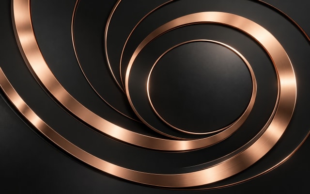 Rose Gold Geometry — Tablet Wallpaper wallpaper
