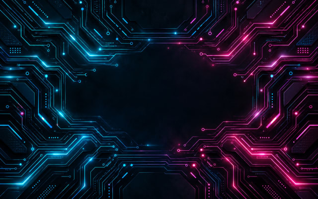 Neon Circuit — Tablet Wallpaper wallpaper