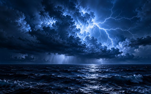 Thunderstorm Horizon — Tablet Wallpaper wallpaper
