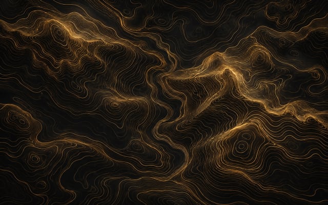 Golden Topographic — Tablet Wallpaper wallpaper