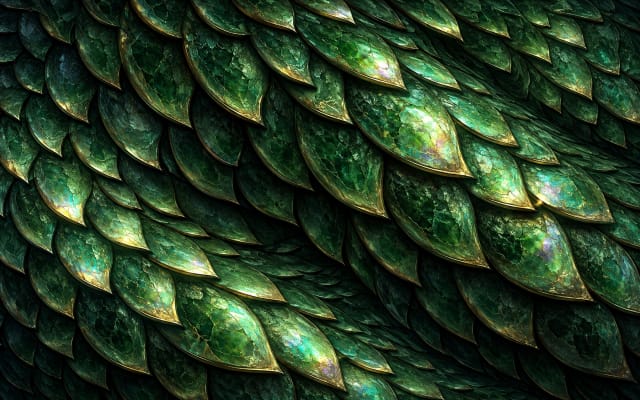 Jade Dragon Scale — Tablet Wallpaper wallpaper