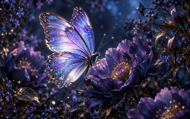 Violet Butterfly — Tablet Wallpaper wallpaper