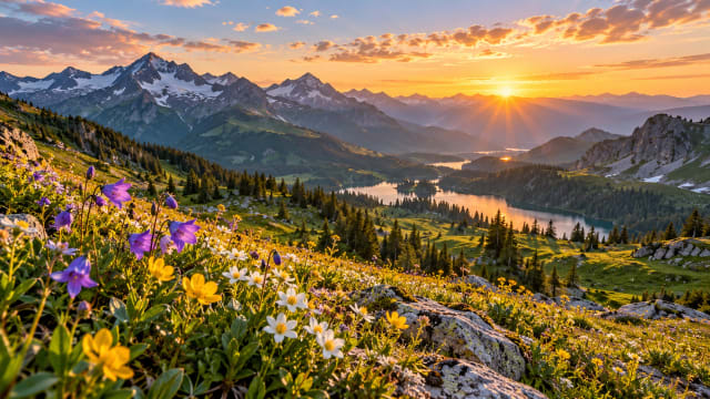 Wildflower Meadow — Laptop Wallpaper wallpaper