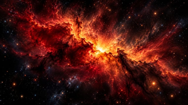 Crimson Nebula — Laptop Wallpaper wallpaper