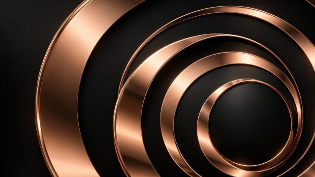Rose Gold Geometry — Desktop Wallpaper wallpaper
