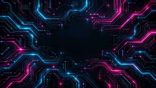 Neon Circuit — Desktop Wallpaper wallpaper