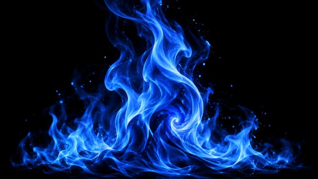 Blue Flame — Desktop Wallpaper wallpaper