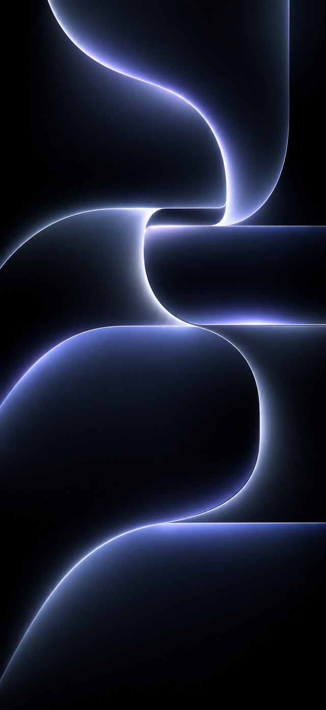 Neon Noir — Silver Curve wallpaper