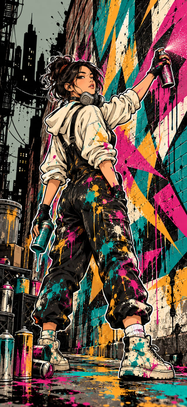 Alley Mural Artist wallpaper