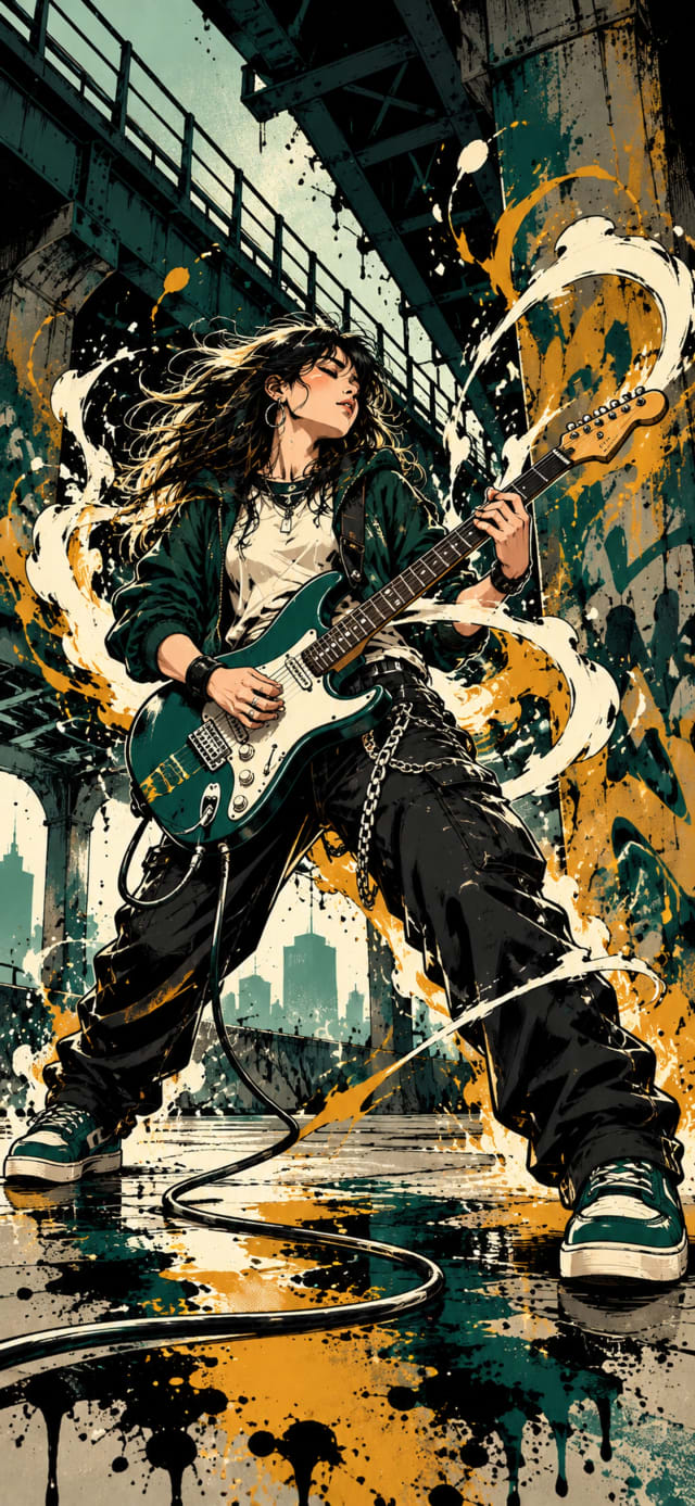 Underpass Guitarist wallpaper