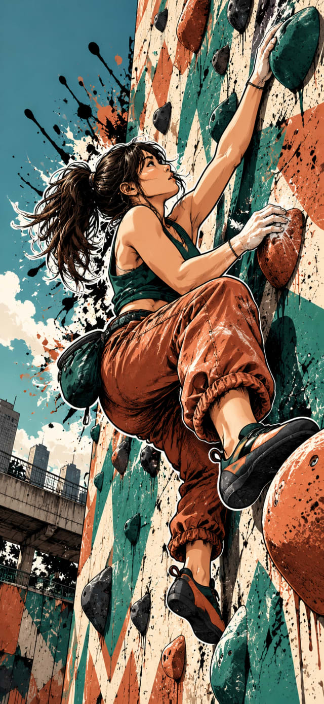 Wall Climb Focus wallpaper