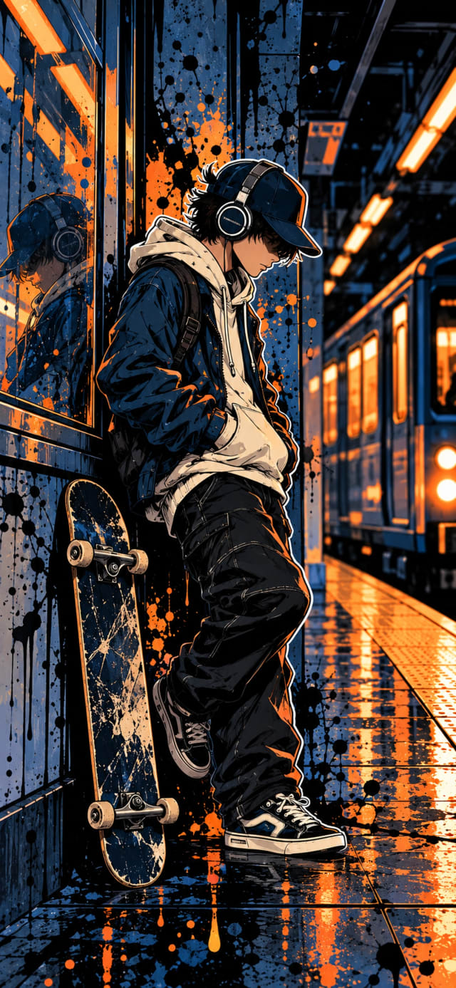 Metro Headphones wallpaper
