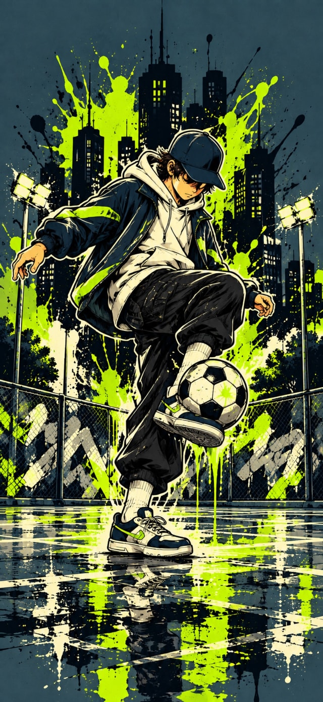 Freestyle Footballer wallpaper