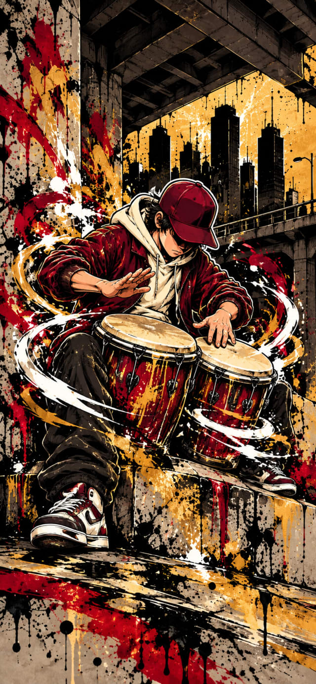 Street Drummer wallpaper