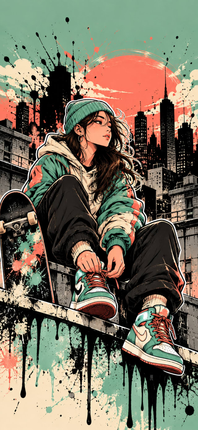 Sneaker Culture Girl wallpaper