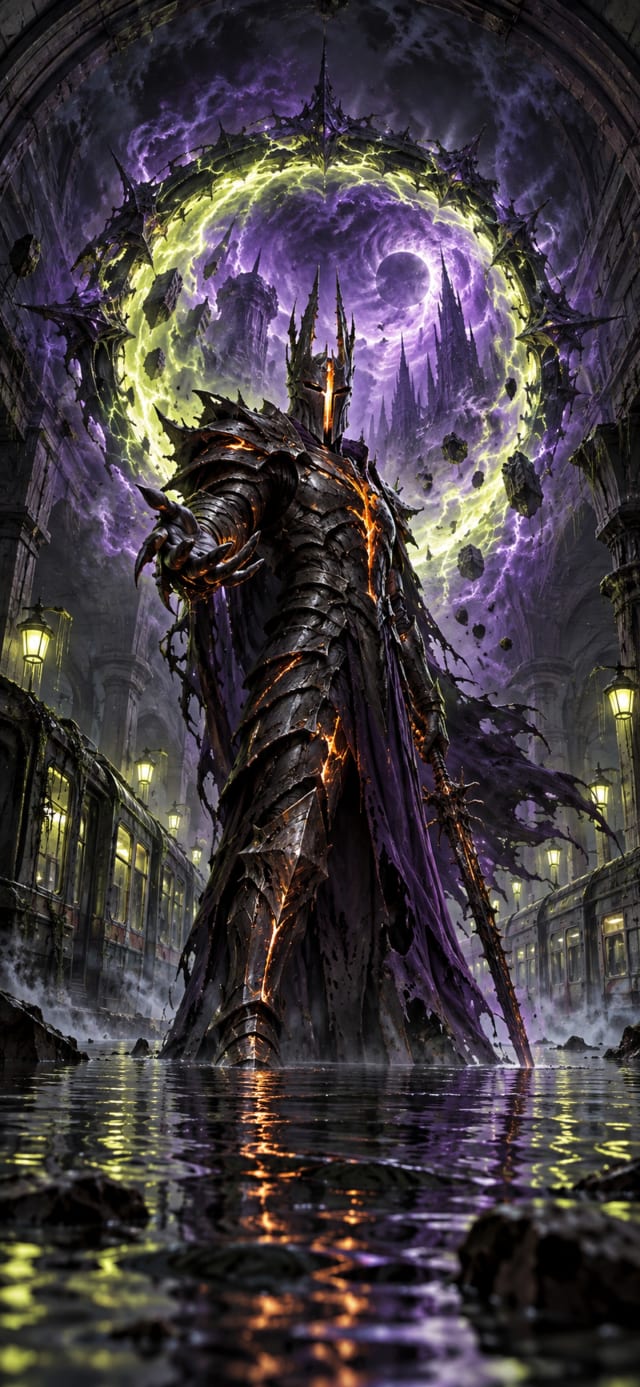 Moonlit Cinder Warden — Blackwater Subway · midnight tones moonlit haze wallpaper