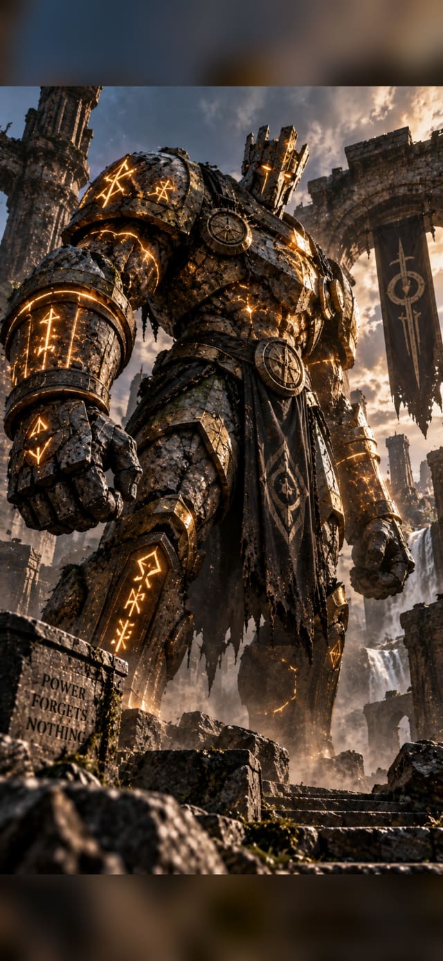 Steel Golem - 3D Enemy Character Wallpaper wallpaper