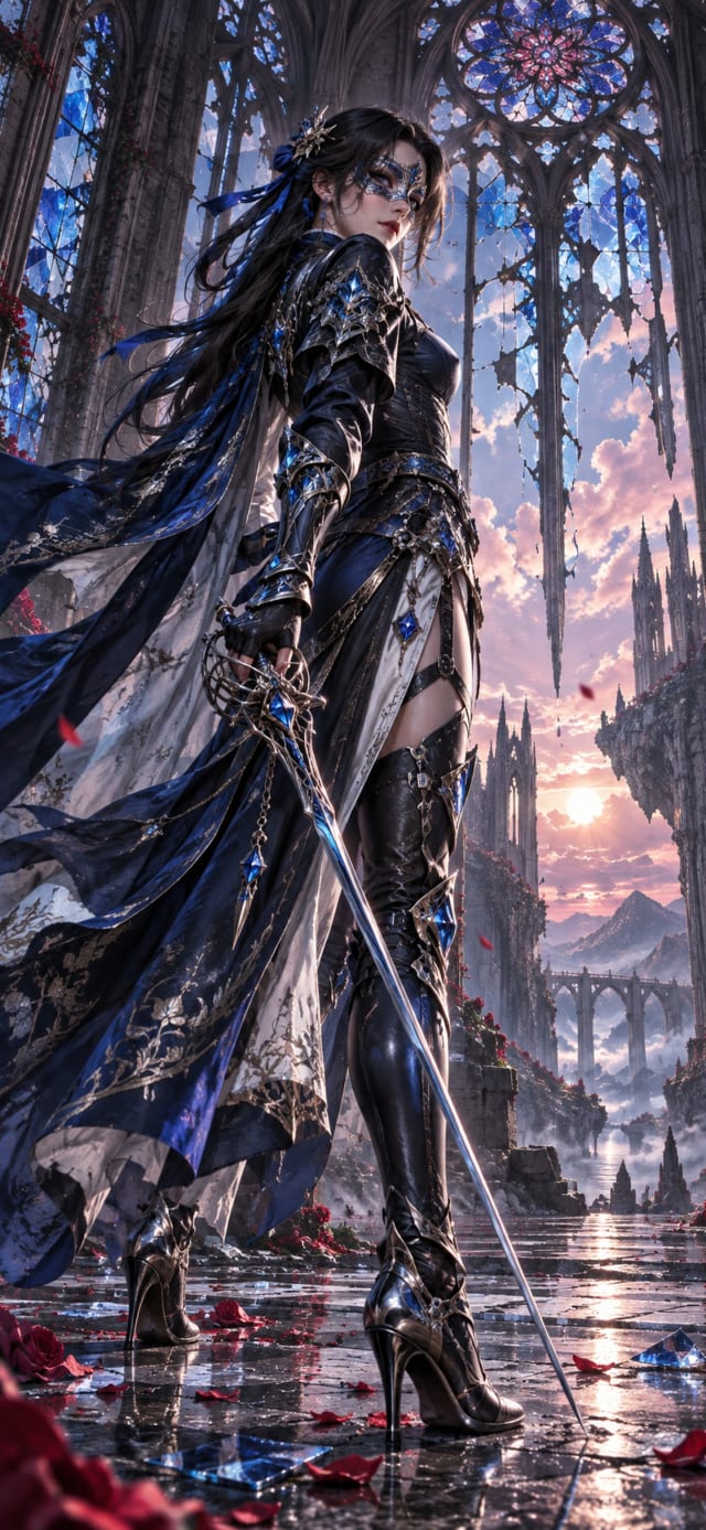 Cathedral Glass Duelist — Original Enemy Character Wallpaper wallpaper