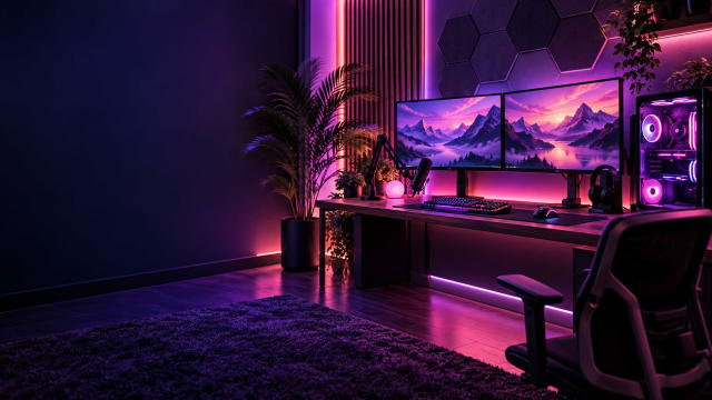 Violet Streaming Studio wallpaper