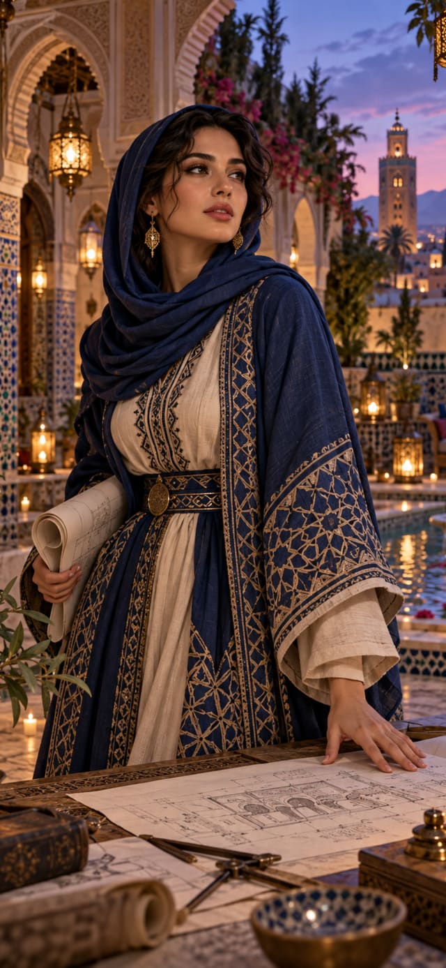Indigo Courtyard Architect — Beautiful Girls Mobile Wallpaper wallpaper