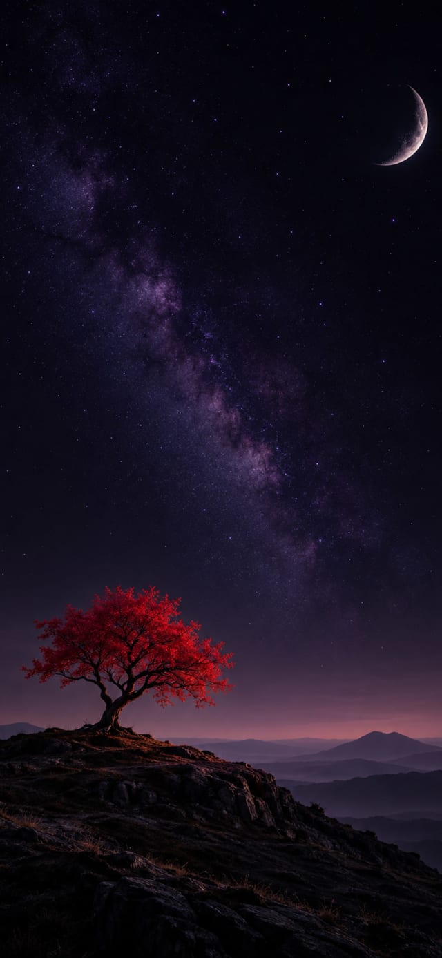 Golden Tree — Black Field wallpaper