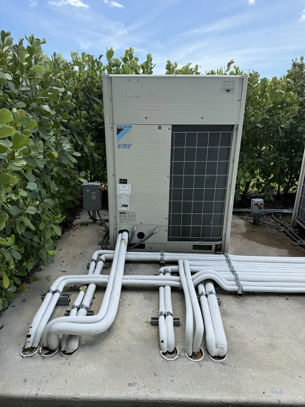 Air conditioning system installation
