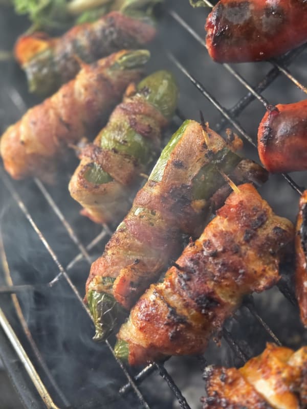Bacon-wrapped jalapeños