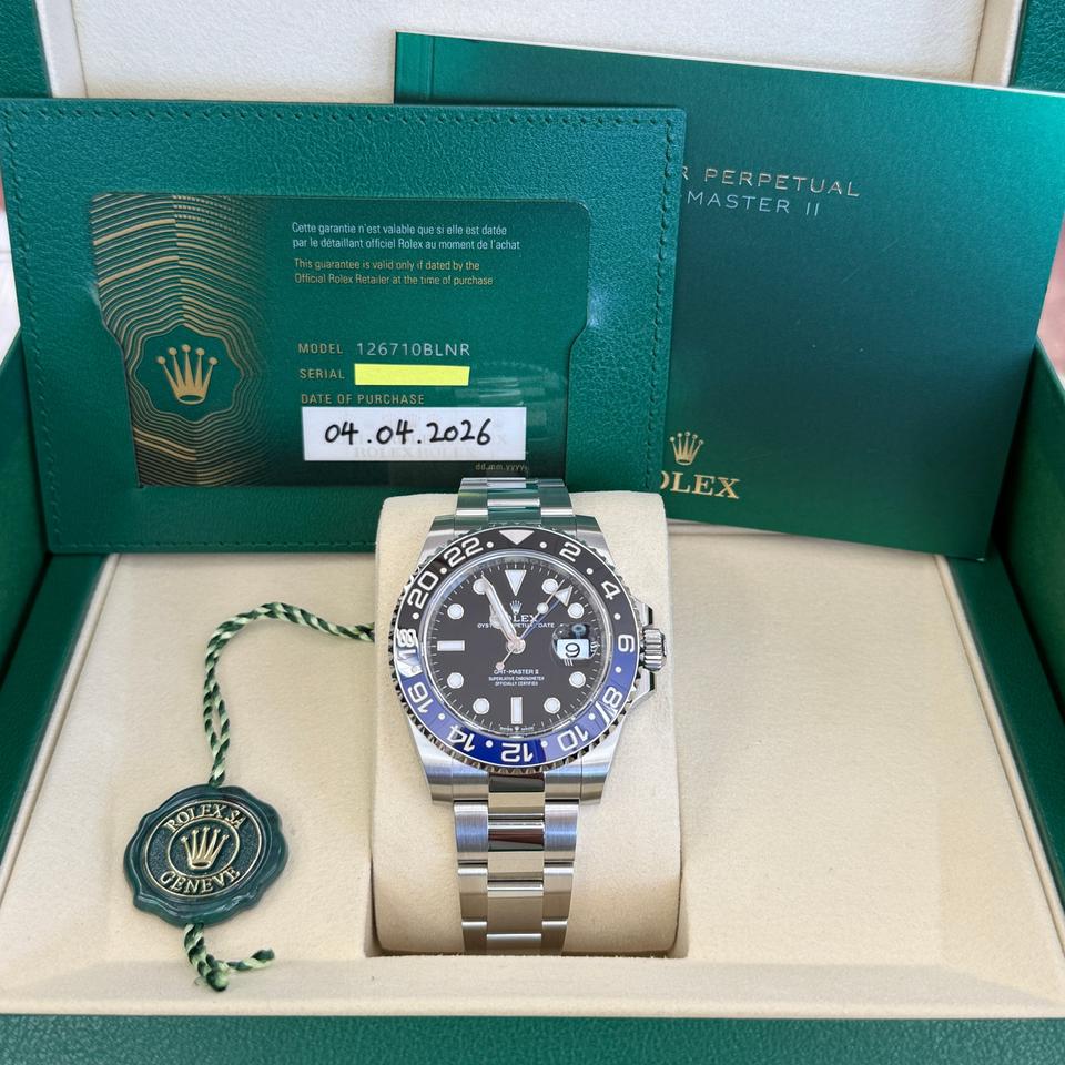 Rolex GMT-Master II Brand New 2026 Batman Oyster 126710BLNR - Complete Set