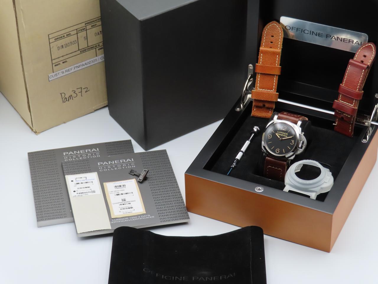 Panerai Luminor 1950 3 Days 2011 Men's Manual Wind 47mm Wristwatch Full Set - PAM00372