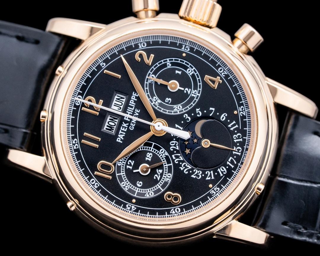 Patek Philippe Perpetual Calendar Chronograph 5004R Black Dial Perpetual Calendar Split Chronograph 18K Rose Gold — photo 5