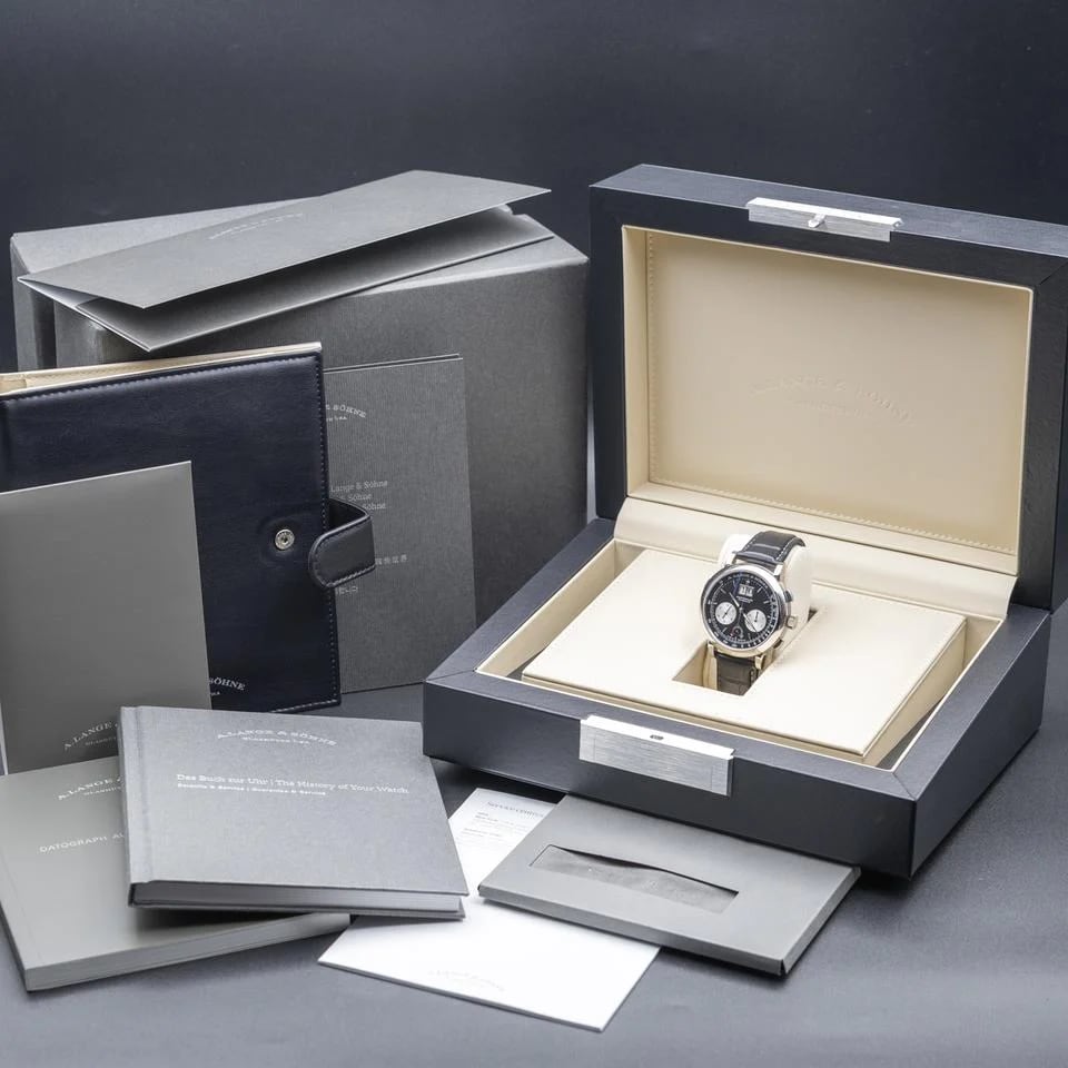 A. Lange &amp; Söhne Datograph Up/Down Platinum 41mm Black Dial 405.035 - Complete Set Complete Set — photo 8