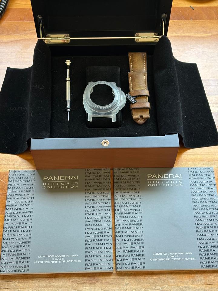 Panerai Luminor Marina 1950 3 Days Full Set including original Wood Box and papers — photo 9