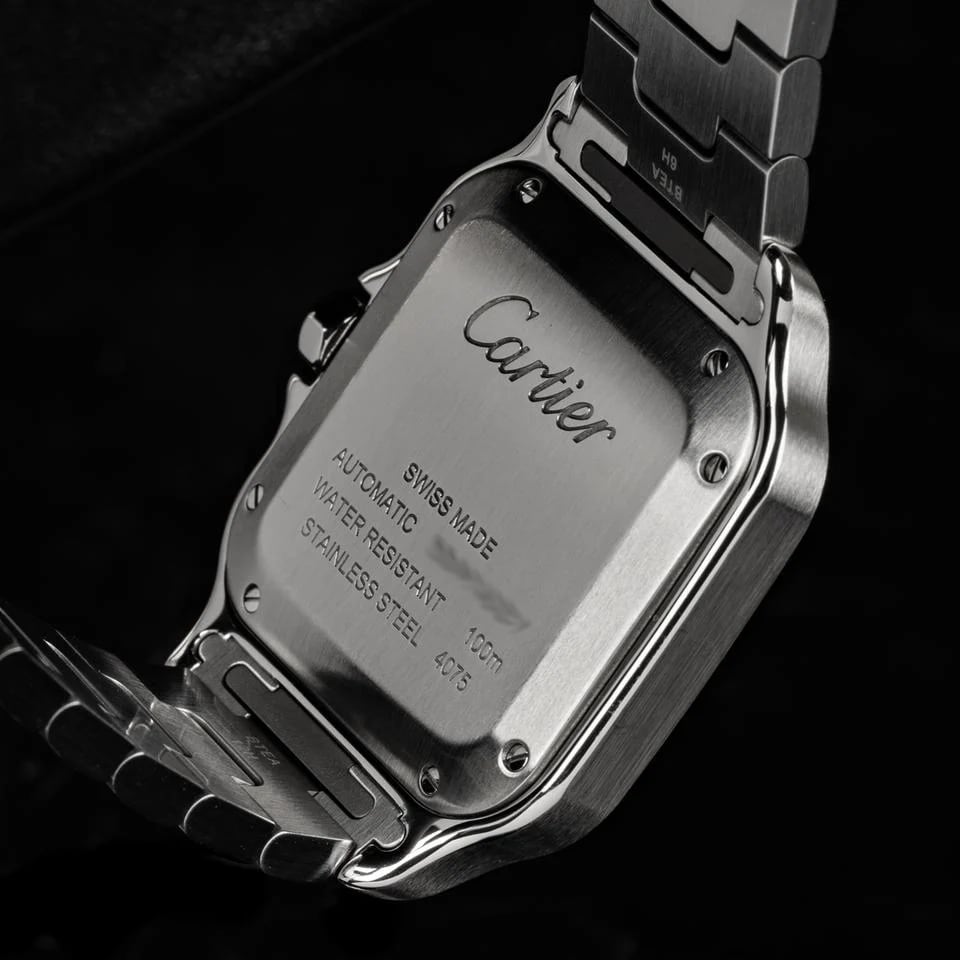 Cartier Santos de Cartier Medium 35.1mm Brown Dial WSSA0065 Complete 2032 Warranty Extra Leather Strap — photo 11