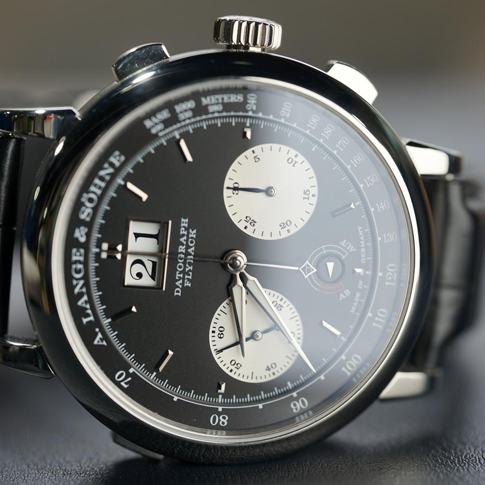 A. Lange &amp; Söhne Datograph UP/DOWN Black Dial Silver Subdials
